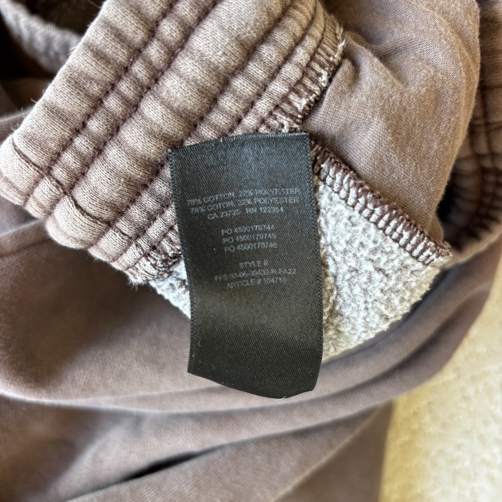 Aritzia TNA Women's Sweatfleece Cozy Fleece Boyfriend Sweatpants Brown Size L - Picture 8 of 11